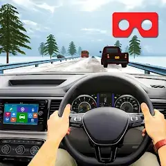Скачать VR Traffic Racing In Car Drive Взлом [Много монет] + [МОД Меню] на Андроид