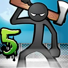 Скачать Anger of stick 5 : zombie Взлом [Много денег] + [МОД Меню] на Андроид
