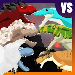 Скачать T-Rex Fights More Dinosaurs Взлом [Много монет] + [МОД Меню] на Андроид