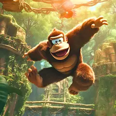 обезьяна игра kong банановые
