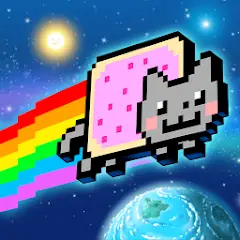 Скачать Nyan Cat: Lost In Space Взлом [Бесконечные монеты] + [МОД Меню] на Андроид