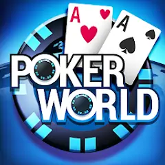 Скачать Poker World - Офлайн Покер Взлом [Бесконечные монеты] + [МОД Меню] на Андроид