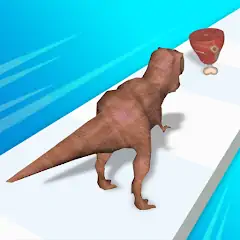 Скачать Dinosaur Game Run Dino Rush 3D Взлом [Много денег] + [МОД Меню] на Андроид