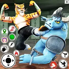 Скачать Kung Fu Animal: Fighting Games Взлом [Много монет] + [МОД Меню] на Андроид