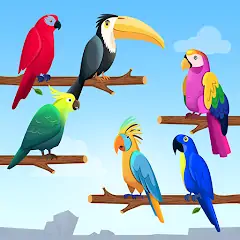 Сортировка по цвету птицы