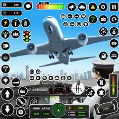 Скачать пилот симулятор: самолет игра Взлом [Много монет] + [МОД Меню] на Андроид