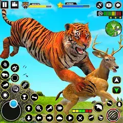 Скачать Tiger Simulator Lion games 3D Взлом [Много денег] + [МОД Меню] на Андроид