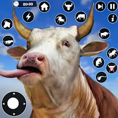 Скачать Scary корова симулятор Rampage Взлом [Много денег] + [МОД Меню] на Андроид