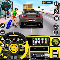 Скачать US Taxi Car Driving Simulator Взлом [МОД Бесконечные деньги] + [МОД Меню] на Андроид