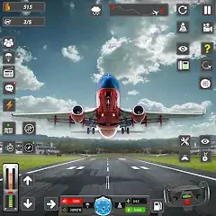 Скачать Real Flight Sim Airplane Games Взлом [Бесконечные монеты] + [МОД Меню] на Андроид