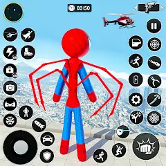 Скачать Игра герой летающего паука Взлом [Много монет] + [МОД Меню] на Андроид