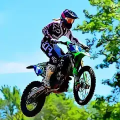 Скачать байк трюки-гонки на мотоциклах Взлом [Бесконечные монеты] + [МОД Меню] на Андроид