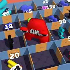 Скачать Alphabet Battle: Room Maze Взлом [Много денег] + [МОД Меню] на Андроид