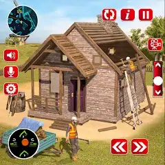 Скачать Cтроительства деревянного дома Взлом [Много монет] + [МОД Меню] на Андроид