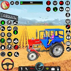 Скачать Farming Games: Tractor Games Взлом [Много монет] + [МОД Меню] на Андроид