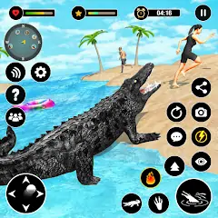 Скачать Animal Crocodile Attack Sim Взлом [МОД Бесконечные деньги] + [МОД Меню] на Андроид