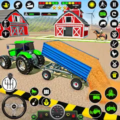 Скачать Tractor Farming: Tractor Games Взлом [Много денег] + [МОД Меню] на Андроид