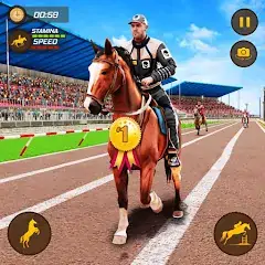 Скачать лошадь гоночный игры 3д Взлом [МОД Бесконечные деньги] + [МОД Меню] на Андроид