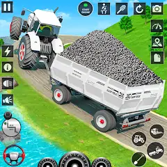 Скачать Big Tractor Farming Simulator Взлом [Много денег] + [МОД Меню] на Андроид
