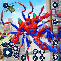 Скачать Spider Robot: Robot Car Games Взлом [Много монет] + [МОД Меню] на Андроид