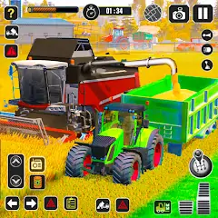 Скачать трактор комбайн фермер Взлом [Много денег] + [МОД Меню] на Андроид