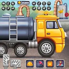 Скачать Дети Масло Танкер: Truck Игры Взлом [Бесконечные монеты] + [МОД Меню] на Андроид