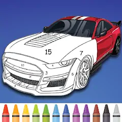 Скачать Cars Color By Number Взлом [Много монет] + [МОД Меню] на Андроид