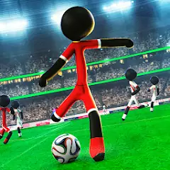 Скачать Stickman Football Strike Games Взлом [МОД Бесконечные деньги] + [МОД Меню] на Андроид