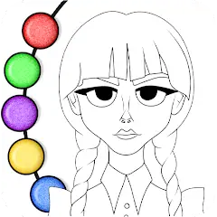 Скачать Princess Coloring Book Glitter [Премиум версия] MOD APK на Андроид