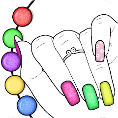 Скачать Glitter Nail Coloring Game [Разблокированная версия] MOD APK на Андроид
