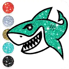Скачать Baby Shark Glitter Coloring [Премиум версия] MOD APK на Андроид