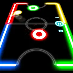Скачать Glow Hockey Взлом [Много денег] + [МОД Меню] на Андроид