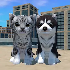 Скачать Cute Cat And Puppy World Взлом [Бесконечные монеты] + [МОД Меню] на Андроид