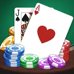 Скачать Блэкджек - 21 очко покер игра Взлом [Много денег] + [МОД Меню] на Андроид