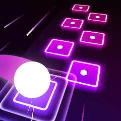 Скачать Hop Tiles 3D: Hit music game Взлом [Много монет] + [МОД Меню] на Андроид