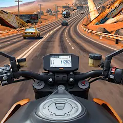 Скачать Moto Rider GO: Highway Traffic Взлом [Много денег] + [МОД Меню] на Андроид