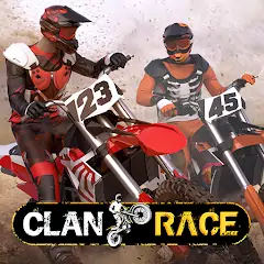 Скачать Clan Race: PVP Motocross races Взлом [Много денег] + [МОД Меню] на Андроид