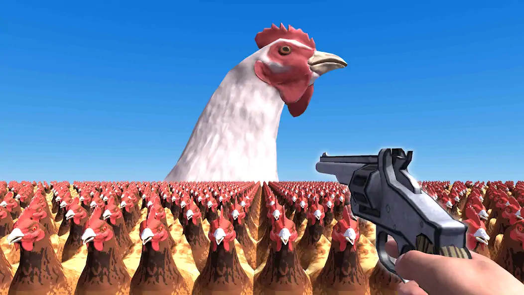 Скачать Cluck Shot: Chicken Gun Game Взлом [МОД Много денег] + [МОД Меню] MOD APK на Андроид