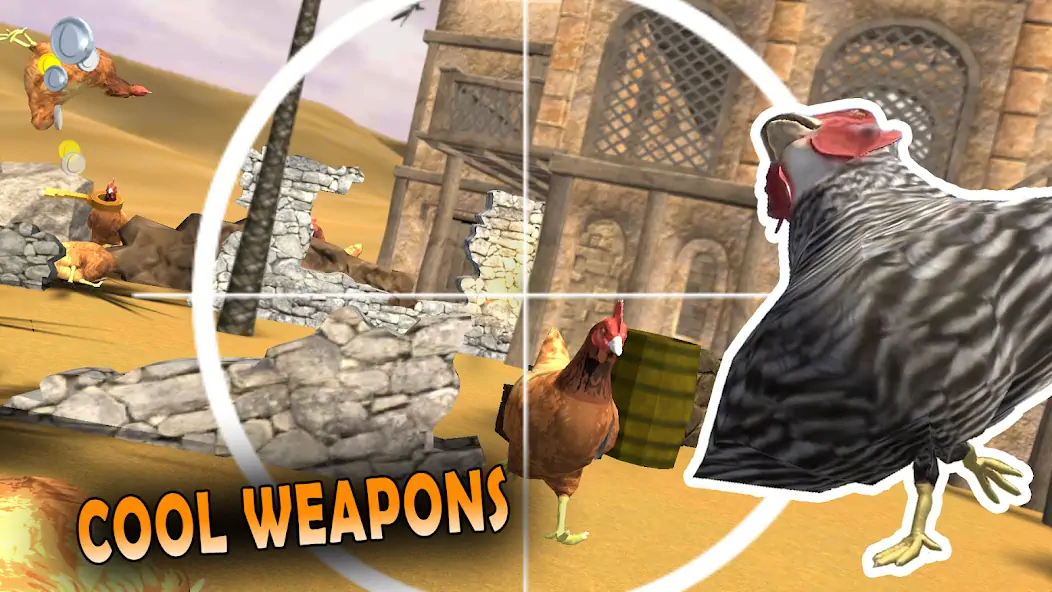 Скачать Cluck Shot: Chicken Gun Game Взлом [МОД Много денег] + [МОД Меню] MOD APK на Андроид