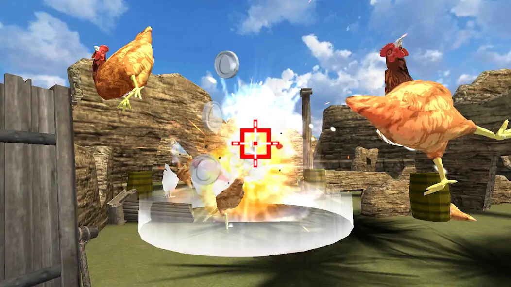 Скачать Cluck Shot: Chicken Gun Game Взлом [МОД Много денег] + [МОД Меню] MOD APK на Андроид