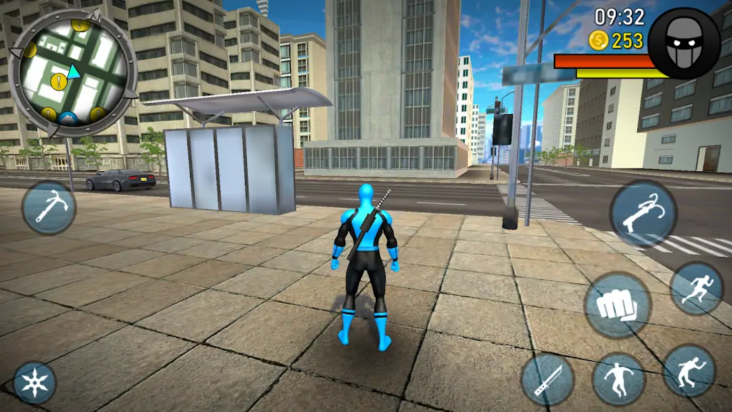 Скачать Blue Ninja : Superhero Game Взлом [МОД Много монет] + [МОД Меню] MOD APK на Андроид