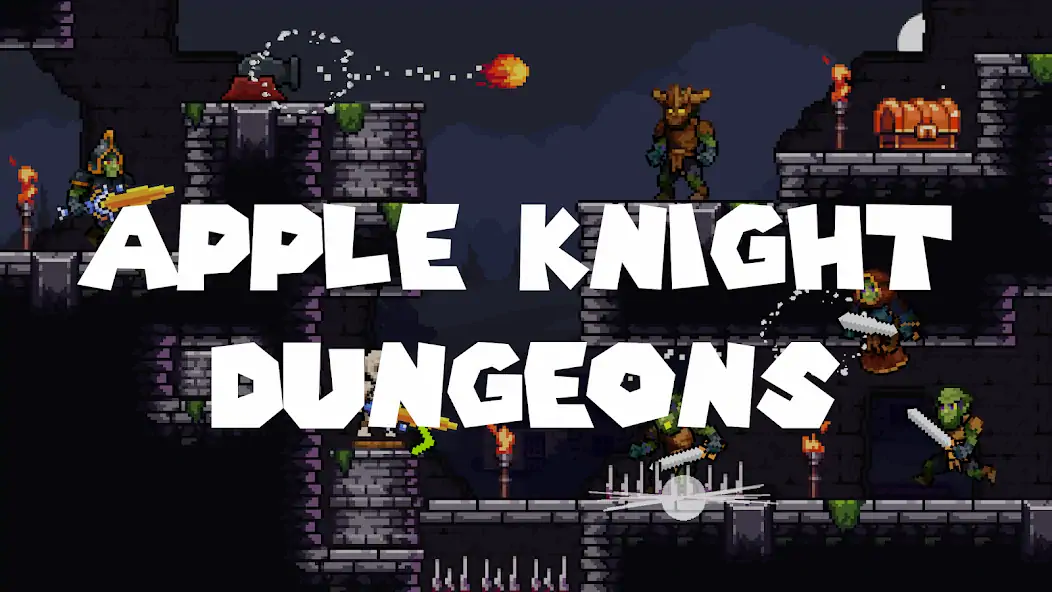 Скачать Apple Knight: Dungeons Взлом [МОД Бесконечные монеты] + [МОД Меню] MOD APK на Андроид
