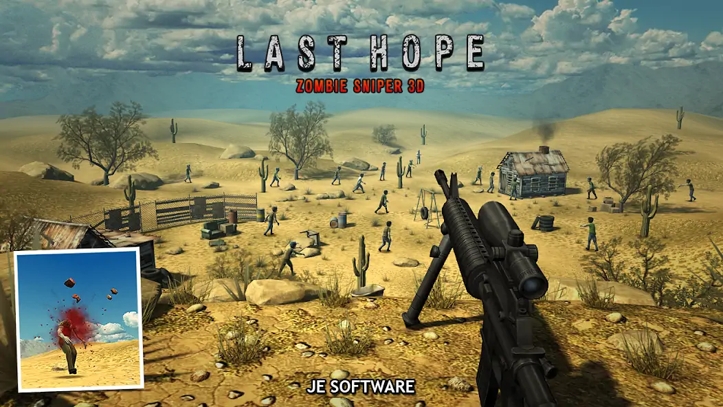 Скачать Last Hope - Zombie Sniper 3D Взлом [МОД Много монет] + [МОД Меню] MOD APK на Андроид