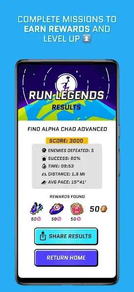 Скачать Run Legends: Co-op Fitness RPG Взлом [МОД Бесконечные монеты] + [МОД Меню] MOD APK на Андроид