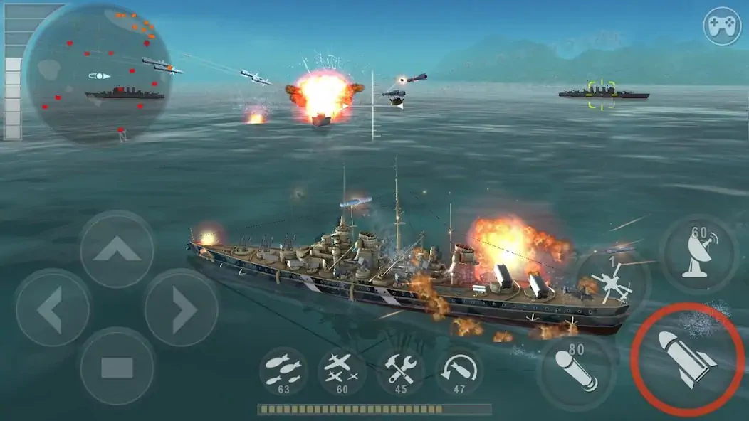 Скачать Морская битва: Мировая война Взлом [МОД Много монет] + [МОД Меню] MOD APK на Андроид