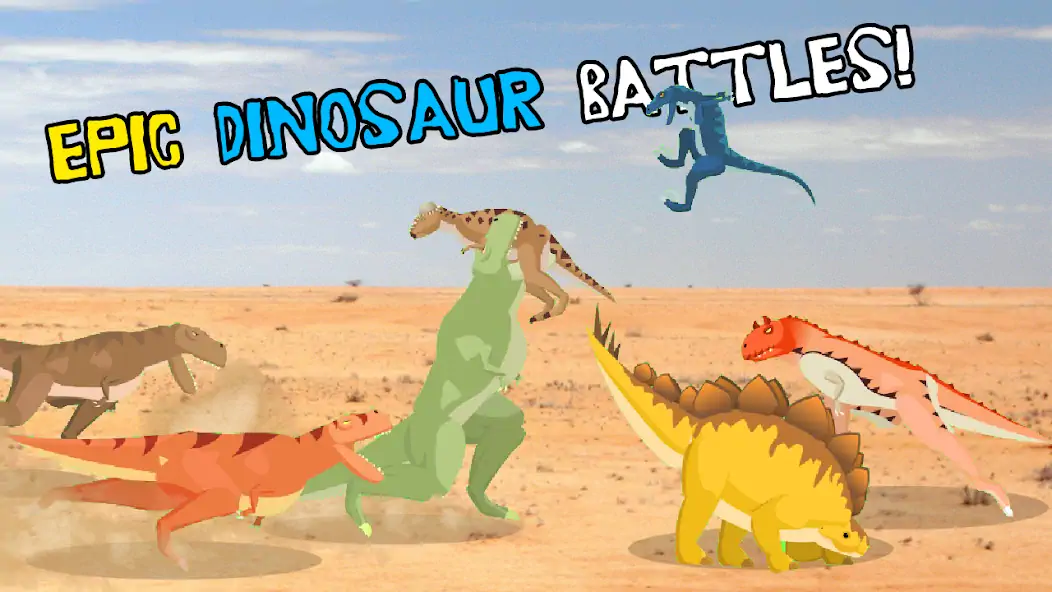 Скачать T-Rex Fights Dinosaurs Взлом [МОД Бесконечные монеты] + [МОД Меню] MOD APK на Андроид