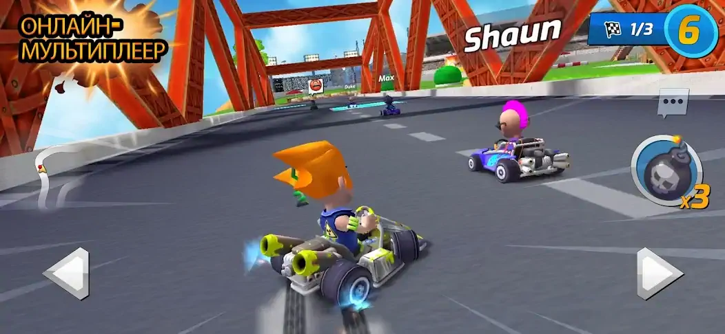 Скачать Boom Karts Multiplayer Racing Взлом [МОД Много денег] + [МОД Меню] MOD APK на Андроид