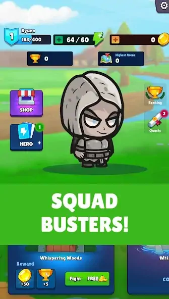 Скачать Squad Heroes: PvP Buster Взлом [МОД Много денег] + [МОД Меню] MOD APK на Андроид