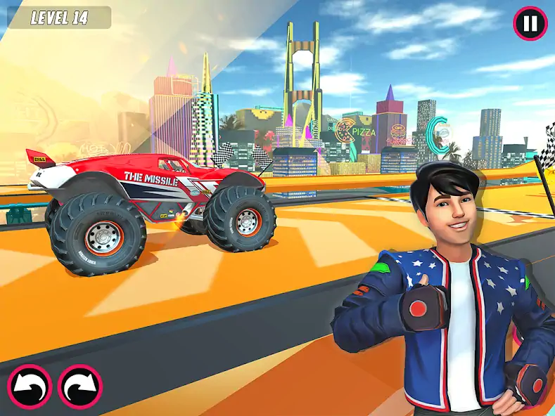 Скачать Monster Truck Stunt-Derby Game Взлом [МОД Бесконечные деньги] + [МОД Меню] MOD APK на Андроид