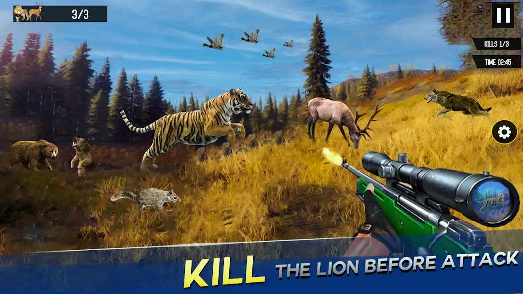 Скачать Sniper Animal Shooting Games Взлом [МОД Бесконечные монеты] + [МОД Меню] MOD APK на Андроид